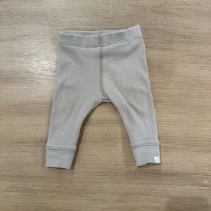 Zara mink ribbed leggings